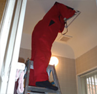 風呂場天井部調査