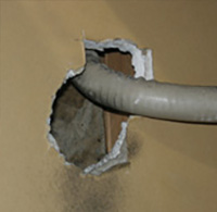 壁穴のねずみ被害
