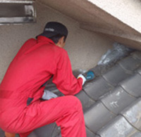 封鎖後の点検作業